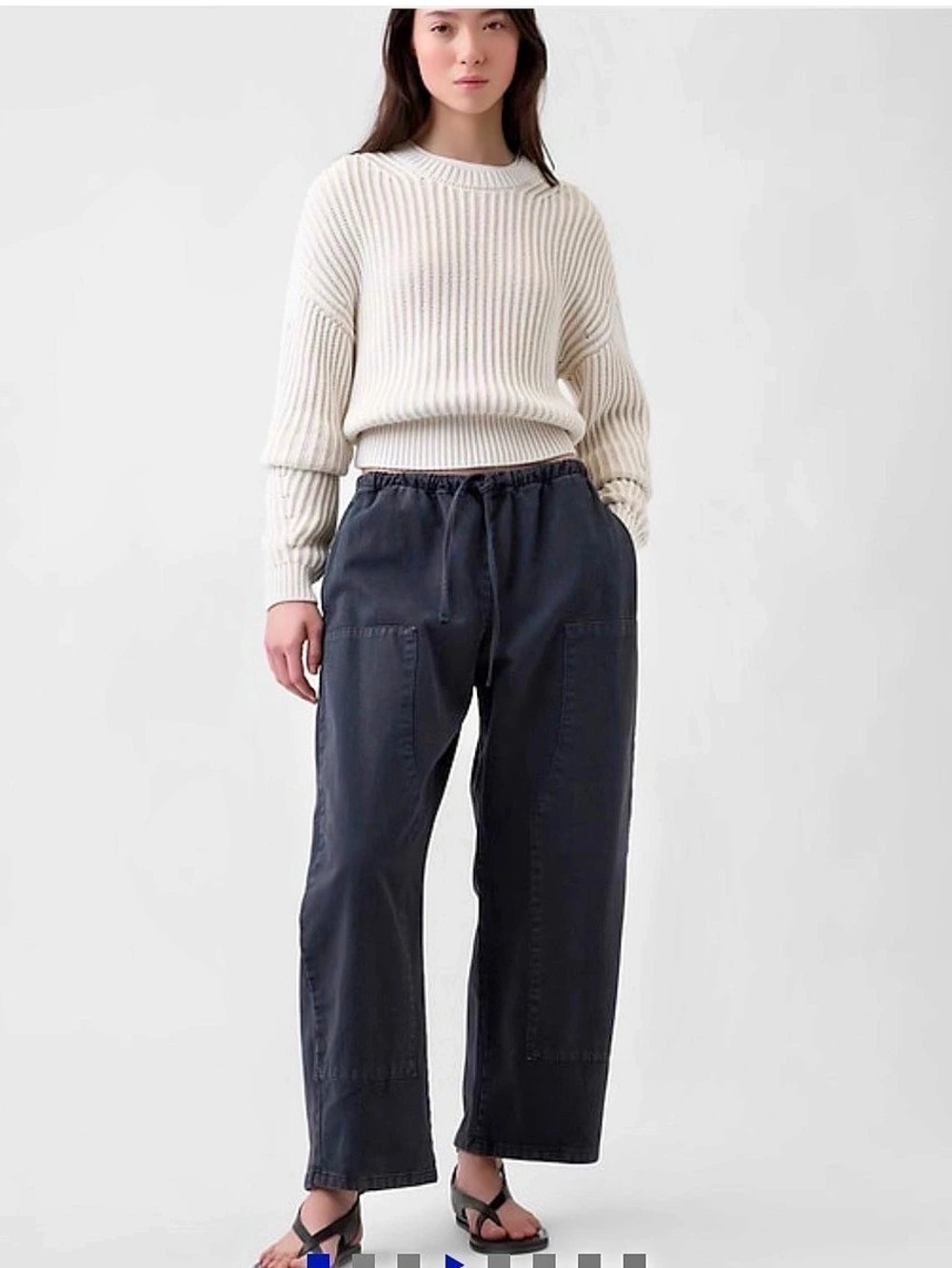 Gap Easy Double-Knee Barrel Pants